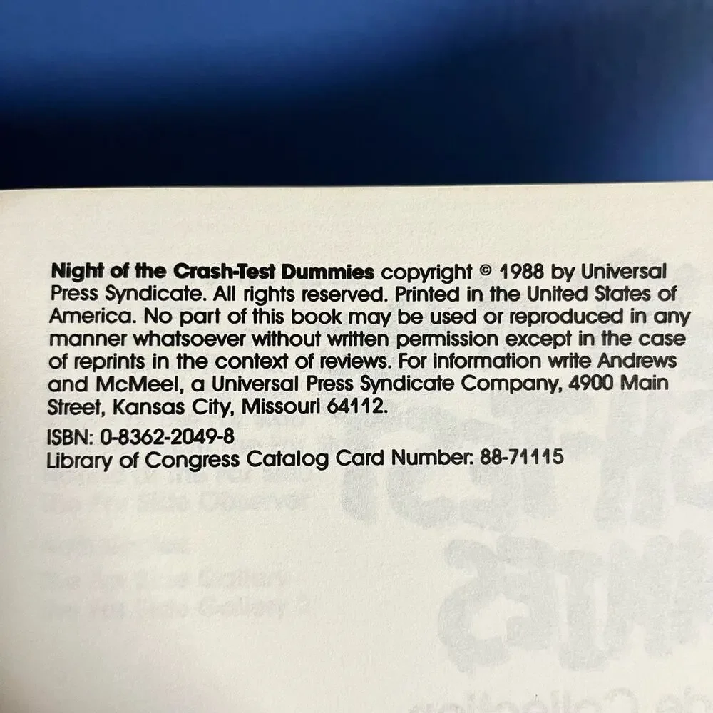 Night of the Crash-Test Dummies - Book by Gary Larson